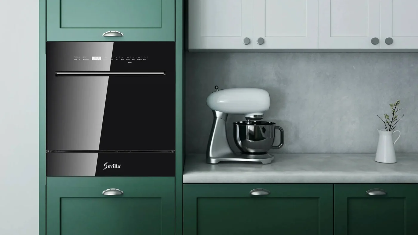 Kích thước máy rửa bát 10 bộ bao nhiêu và rửa được bao nhiêu cái?