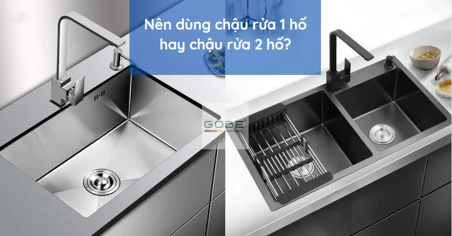 Nên Dùng Chậu Rửa Bát 1 Hố Hay 2 Hố Cho Gia Đình?